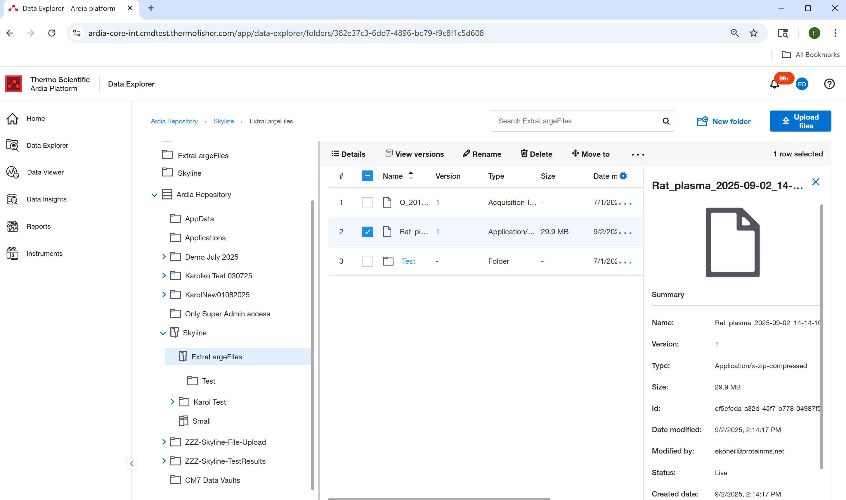   [Screenshot of Ardia Data Explorer]  